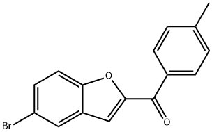 (5-BROMO-1-BENZOFURAN-2-YL)(4-METHYLPHENYL)METHANONE Struktur