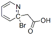 2-BROMO-(2-PYRIDINYL)ACETIC ACID 化学構造式
