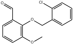 2-[(2-CHLOROBENZYL)OXY]-3-METHOXYBENZALDEHYDE Struktur
