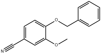3-メトキシ-4-(ベンジルオキシ)ベンゾニトリル 化学構造式