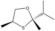 1,3-Oxathiolane,2,4-dimethyl-2-(1-methylethyl)-,trans-(9CI),52806-16-3,结构式