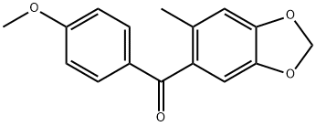 4-メトキシフェニル(6-メチル-1,3-ベンゾジオキソール-5-イル)ケトン 化学構造式