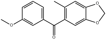 3-Methoxyphenyl(6-methyl-1,3-benzodioxol-5-yl) ketone Struktur