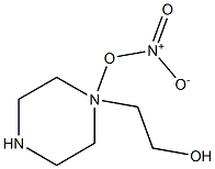 1-Piperazineethanol,nitrate(ester)(9CI) Struktur