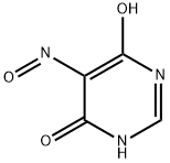 4(1H)-Pyrimidinone, 6-hydroxy-5-nitroso- (9CI) 结构式