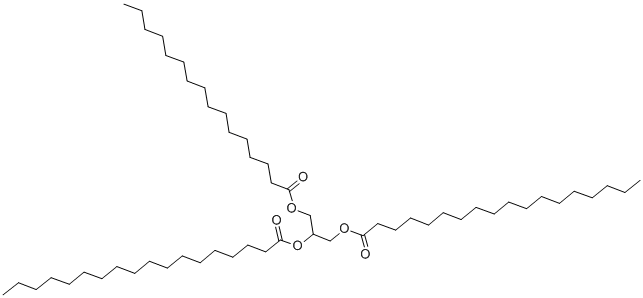 1,2-DIOCTADECANOYL-3-HEXADECANOYL-RAC-GLYCEROL Struktur