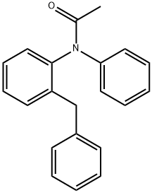 N-Phenyl-N-[2-(phenylmethyl)phenyl]acetamide Structure