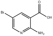 2-氨基-5-溴烟酸,52833-94-0,结构式