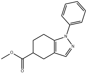 methyl 4,5,6,7-tetrahydro-1-phenyl-1H-indazole-5-carboxylate Structure