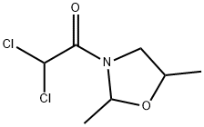 Oxazolidine, 3-(dichloroacetyl)-2,5-dimethyl- (9CI) 化学構造式