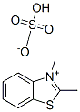 methyl 3-methylbenzothiazolium sulphate 化学構造式