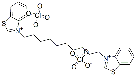 3,3'-(decane-1,10-diyl)bisbenzothiazolium diperchlorate|BENZOTHIAZOLIUM, 3,3'-(1,10-DECANEDIYL)BIS-, DIPERCHLORATE