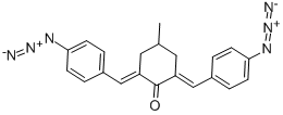2,6-BIS(4-AZIDOBENZYLIDENE)-4-METHYLCYCLOHEXANONE Struktur