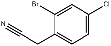 2-(2-溴-4-氯苯基)乙腈, 52864-54-7, 结构式