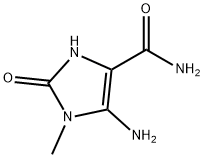 1H-Imidazole-4-carboxamide,  5-amino-2,3-dihydro-1-methyl-2-oxo- 化学構造式