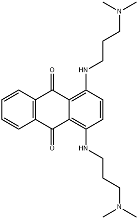 1,4-bis[[3-(dimethylamino)propyl]amino]anthraquinone,52869-33-7,结构式