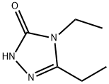 4,5-ジエチル-2,4-ジヒドロ-3H-1,2,4-トリアゾール-3-オン 化学構造式