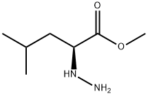 Pentanoic acid, 2-hydrazino-4-methyl-, methyl ester, (2S)- (9CI) Struktur
