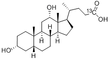 デオキシコール酸-24-13C 化学構造式
