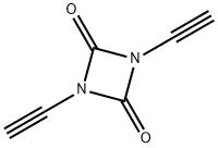 1,3-Diazetidine-2,4-dione, 1,3-diethynyl- (9CI) Structure