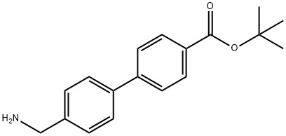 4'-氨甲基叔丁酯-[1,1'-联苯]-4-羧酸酯 结构式