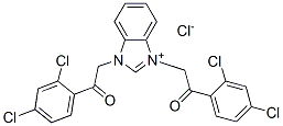 1H-Benzimidazolium,  1,3-bis[2-(2,4-dichlorophenyl)-2-oxoethyl]-,  chloride  (9CI) Structure