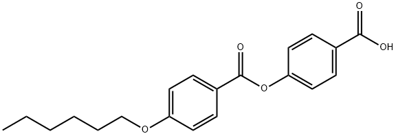 4-(4-己氧基苯甲酰氧基)苯甲酸 结构式