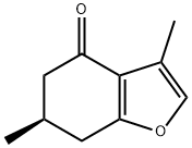 (R)-6,7-Dihydro-3,6-dimethylbenzofuran-4(5H)-one Structure
