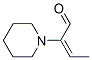 (E)-alpha-ethylidenepiperidine-1-acetaldehyde Struktur