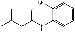N-(2-アミノフェニル)-3-メチルブタンアミド 化学構造式