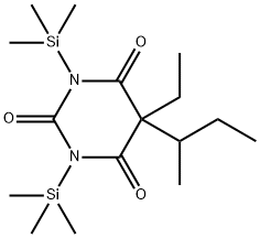 5-Ethyl-5-(1-methylpropyl)-1,3-bis(trimethylsilyl)-2,4,6(1H,3H,5H)-pyrimidinetrione,52937-66-3,结构式