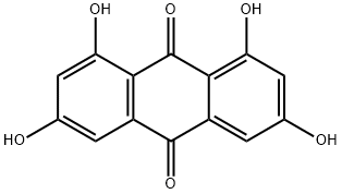 1,3,6,8-tetrahydroxyanthracene-9,10-dione Structure