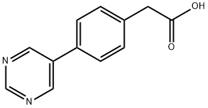 Benzeneacetic acid, 4-(5-pyrimidinyl)- (9CI) Structure