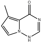 Pyrrolo[2,1-f][1,2,4]triazin-4(1H)-one, 5-methyl- (9CI) Structure