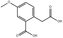 2-羧甲基-5-甲氧基苯甲酸, 52962-25-1, 结构式
