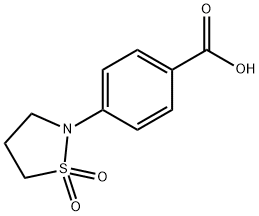 4-(1,1-二氧代-1,2-四氢噻唑-2-基)苯甲酸,52962-52-4,结构式