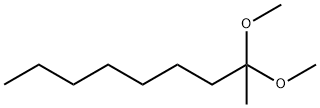 2,2-ジメトキシノナン 化学構造式