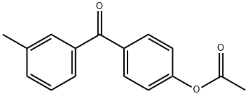 4-アセトキシ-3'-メチルベンゾフェノン 化学構造式