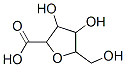 Tetrahydro-3,4-dihydroxy-5-(hydroxymethyl)-2-furancarboxylic acid Structure