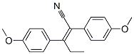 2,3-Bis(p-methoxyphenyl)-2-pentenenitrile Structure