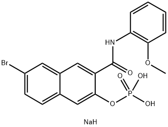 530-79-0 7-ブロモ-N-(2-メトキシフェニル)-3-(ホスホノオキシ)-2-ナフタレンカルボアミドジナトリウム
