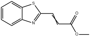 2-Propenoicacid,3-(2-benzothiazolyl)-,methylester(9CI) 化学構造式