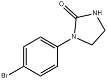 1-(4-ブロモフェニル)テトラヒドロ-2H-イミダゾール-2-オン 化学構造式