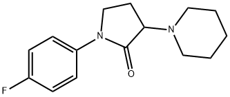 1-(p-Fluorophenyl)-3-piperidinopyrrolidin-2-one Struktur