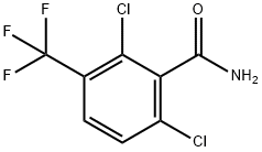2,6-ジクロロ-3-(トリフルオロメチル)ベンズアミド 化学構造式
