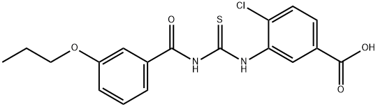 4-CHLORO-3-[[[(3-PROPOXYBENZOYL)AMINO]THIOXOMETHYL]AMINO]-BENZOIC ACID|