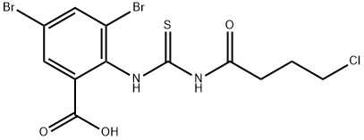 3,5-DIBROMO-2-[[[(4-CHLORO-1-OXOBUTYL)아미노]티옥소메틸]아미노]-벤조산