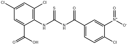 3,5-DICHLORO-2-[[[(4-CHLORO-3-NITROBENZOYL)AMINO]THIOXOMETHYL]AMINO]-벤조산