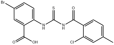 530149-07-6 5-BROMO-2-[[[(2-CHLORO-4-METHYLBENZOYL)AMINO]THIOXOMETHYL]AMINO]-BENZOIC ACID