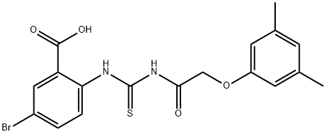 530154-80-4 5-BROMO-2-[[[[(3,5-DIMETHYLPHENOXY)ACETYL]AMINO]THIOXOMETHYL]AMINO]-BENZOIC ACID